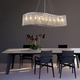 Wave Crystal Raindrop Chandelier